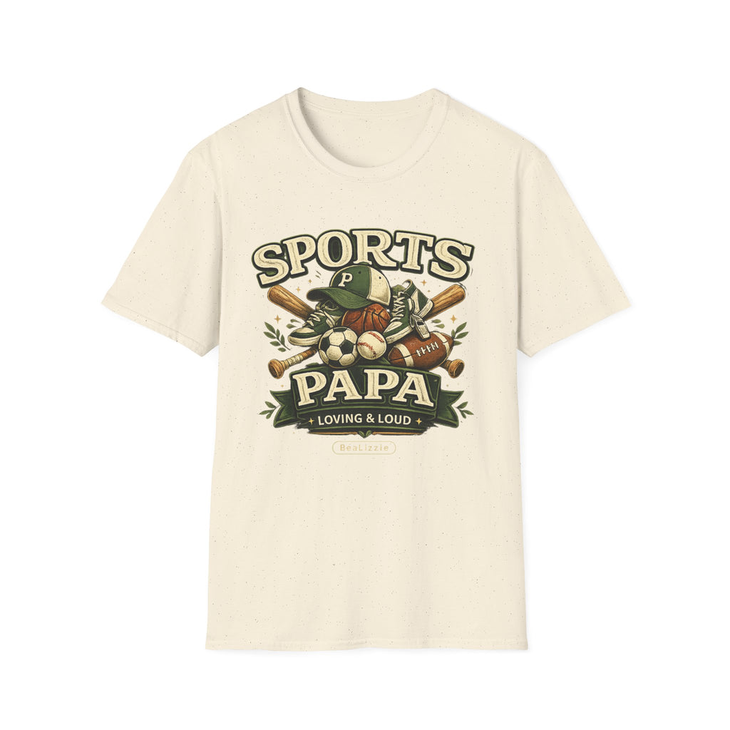 Sports Papa T-Shirt — Loving & Loud Vintage Sports Dad Tee