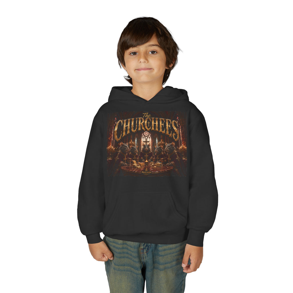 Youth Hoodie — "The Churches" Graphic