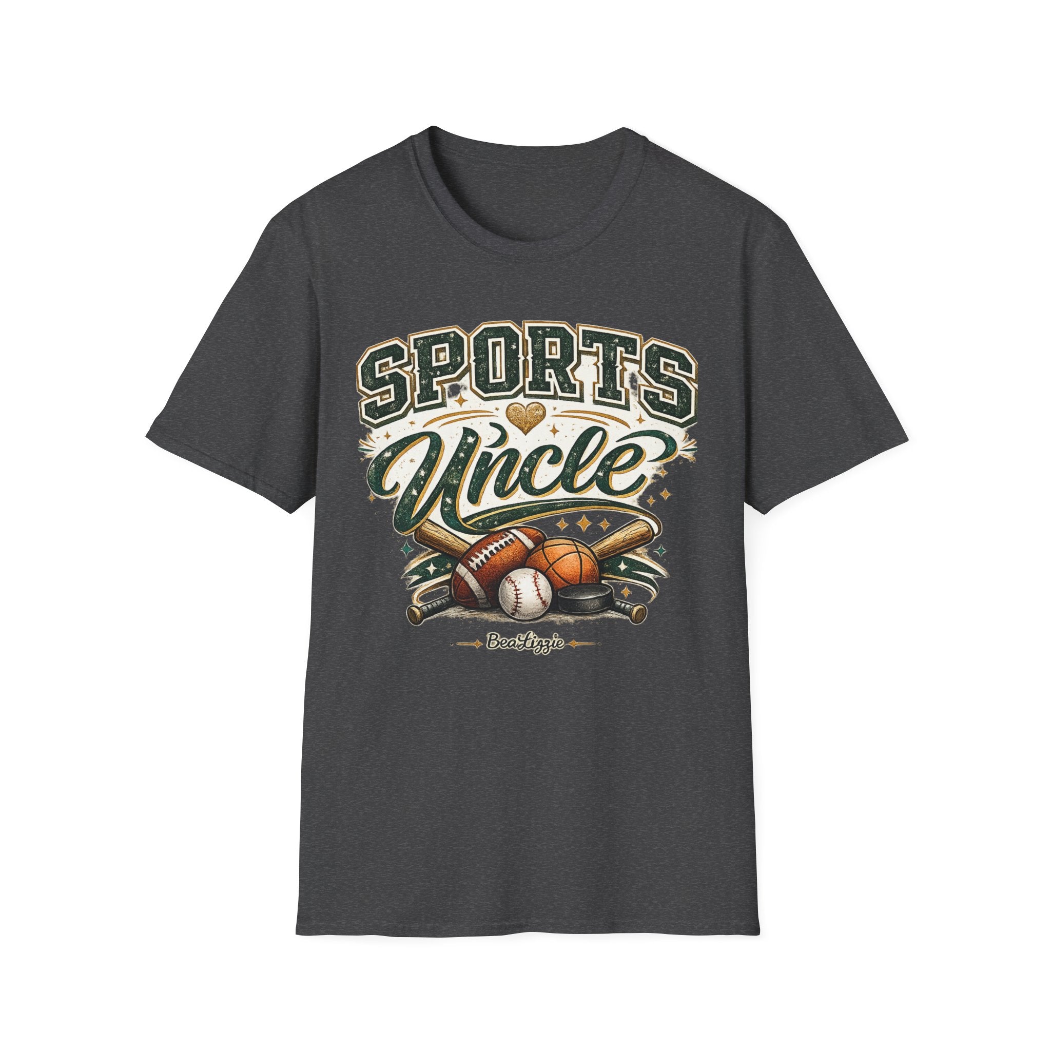 Sports Uncle T-Shirt — Vintage Athletic Design (Baseball, Football, Basketball)