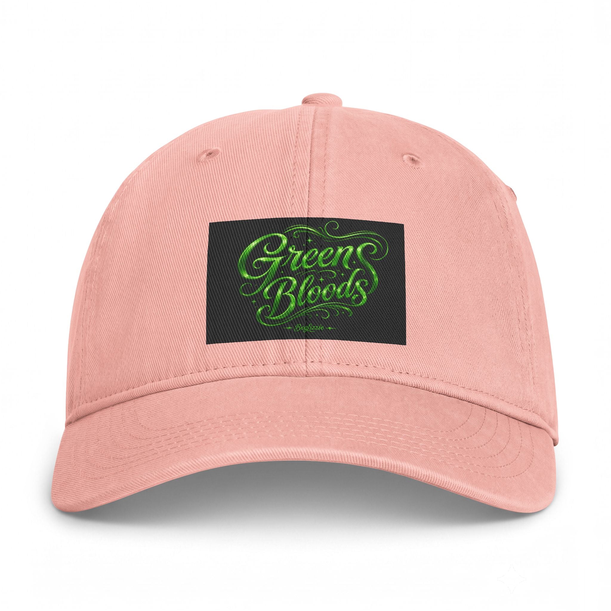Green Bloods Script Cap — Washed Coastal Dad Hat