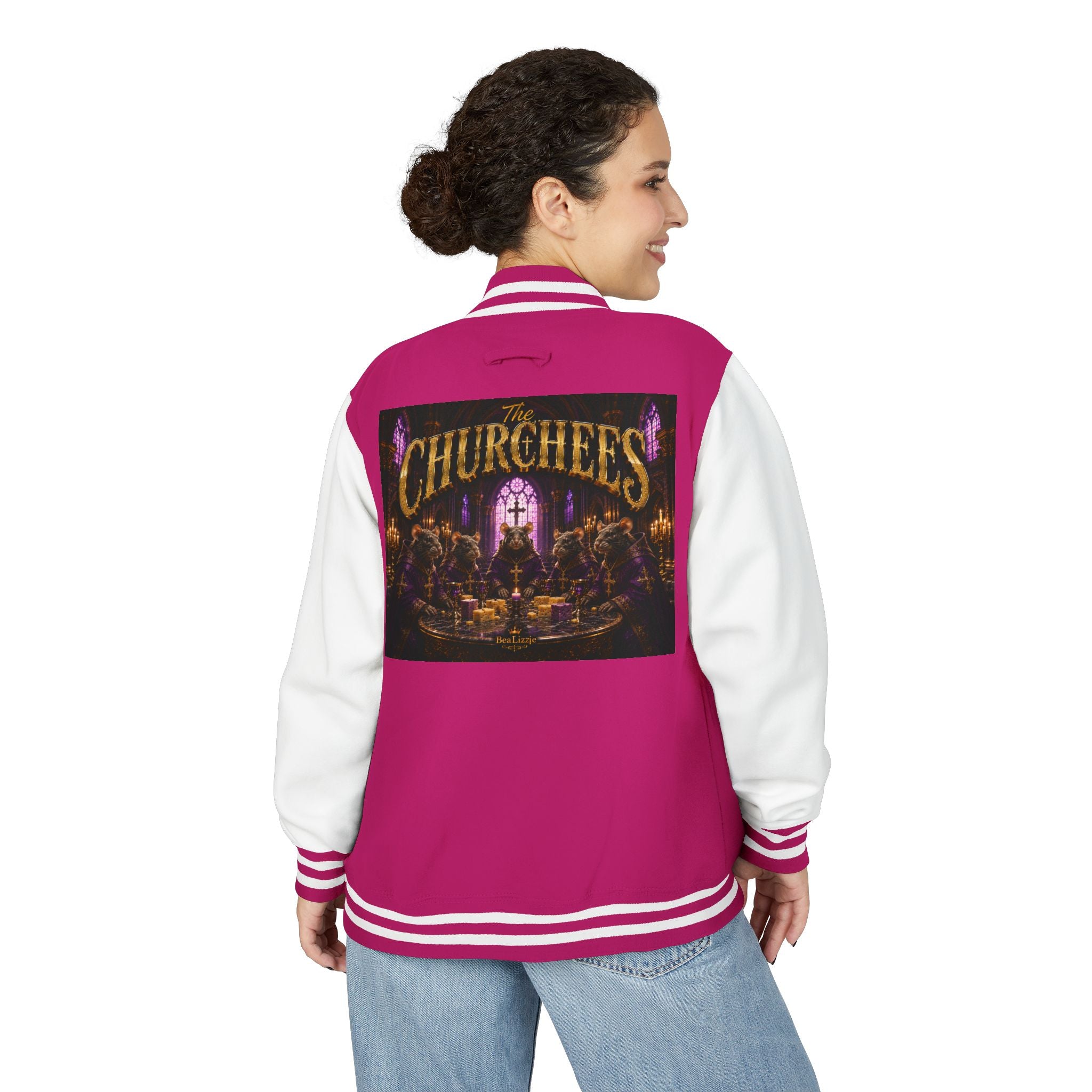Letterman Jacket — The Churchees Gothic Band Varsity Jacket