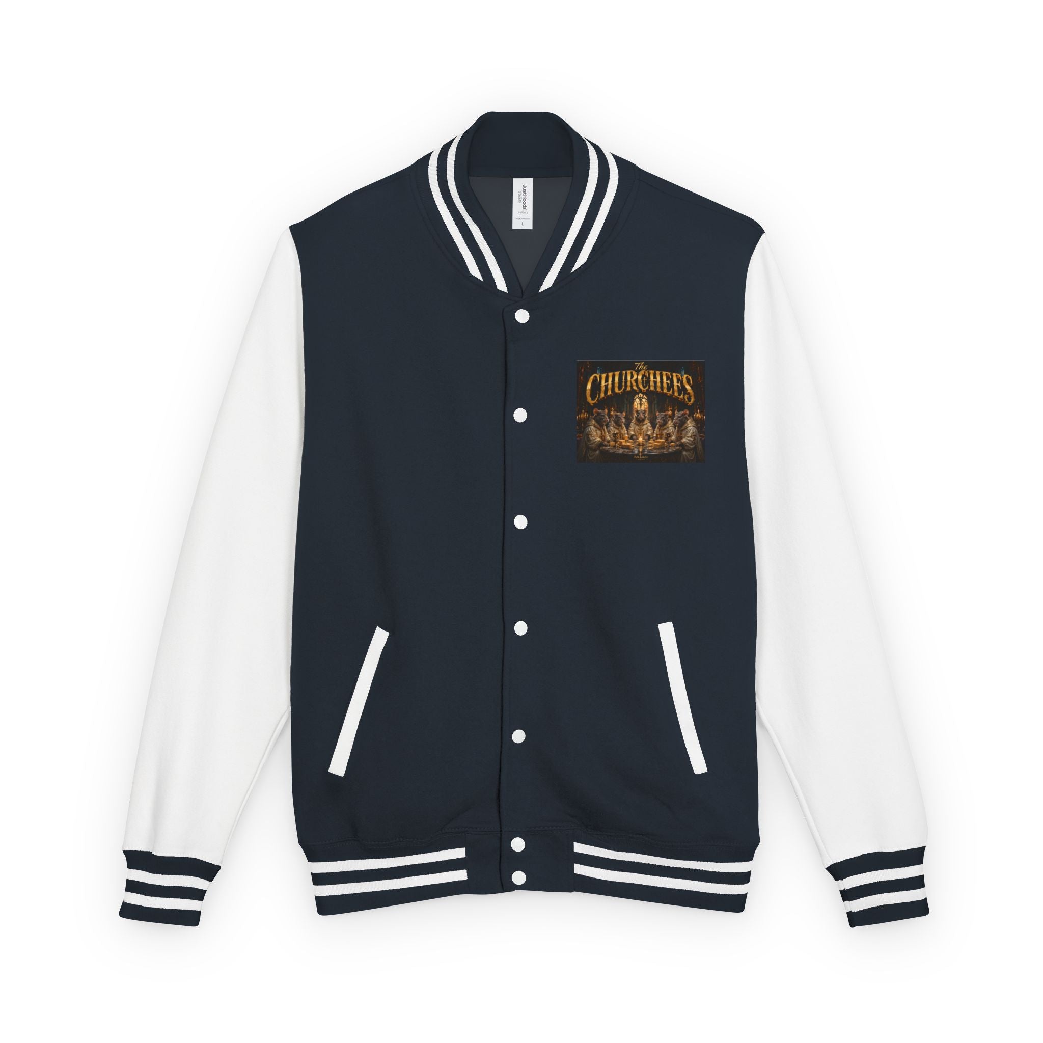 Letterman Jacket — 'The Churchees' Vintage Horror Band Varsity Jacket