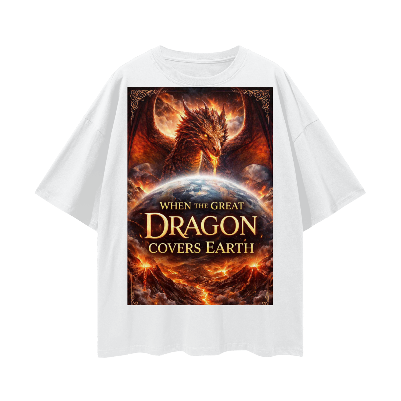 T-shirt Streetwear ample à épaules tombantes