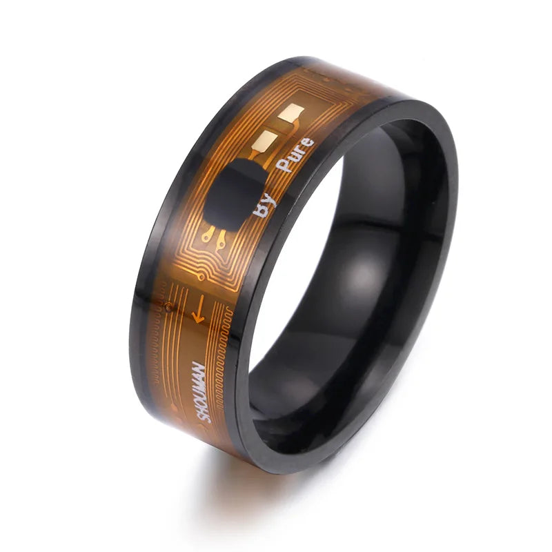 Nfc Smart Ring Portable Compact Wearing Id Recognition Device Multifunctional Women Men Nfc Smart Ring Pay Ring Nfc Payment Ring