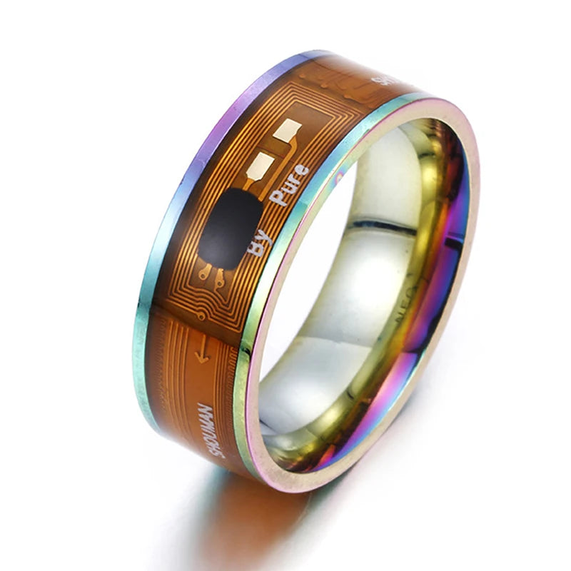 Nfc Smart Ring Portable Compact Wearing Id Recognition Device Multifunctional Women Men Nfc Smart Ring Pay Ring Nfc Payment Ring