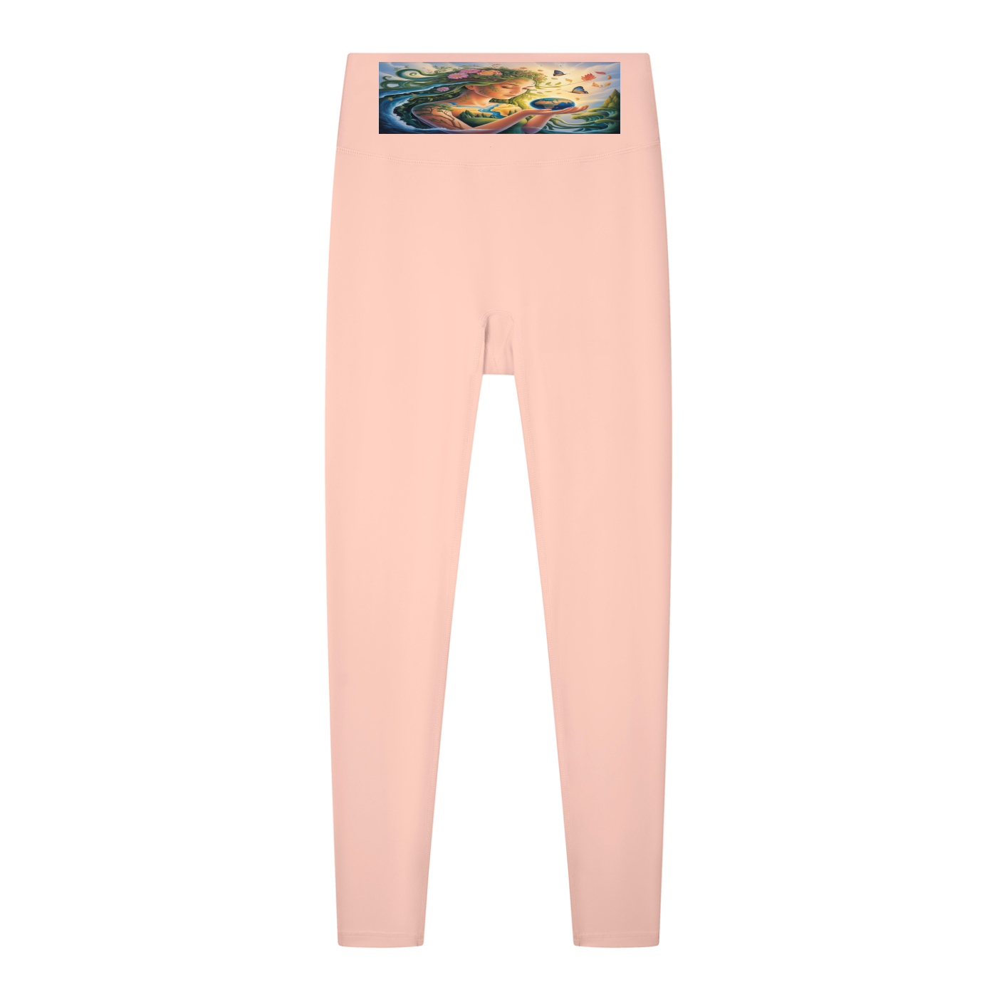 Legging taille haute uni pour femme