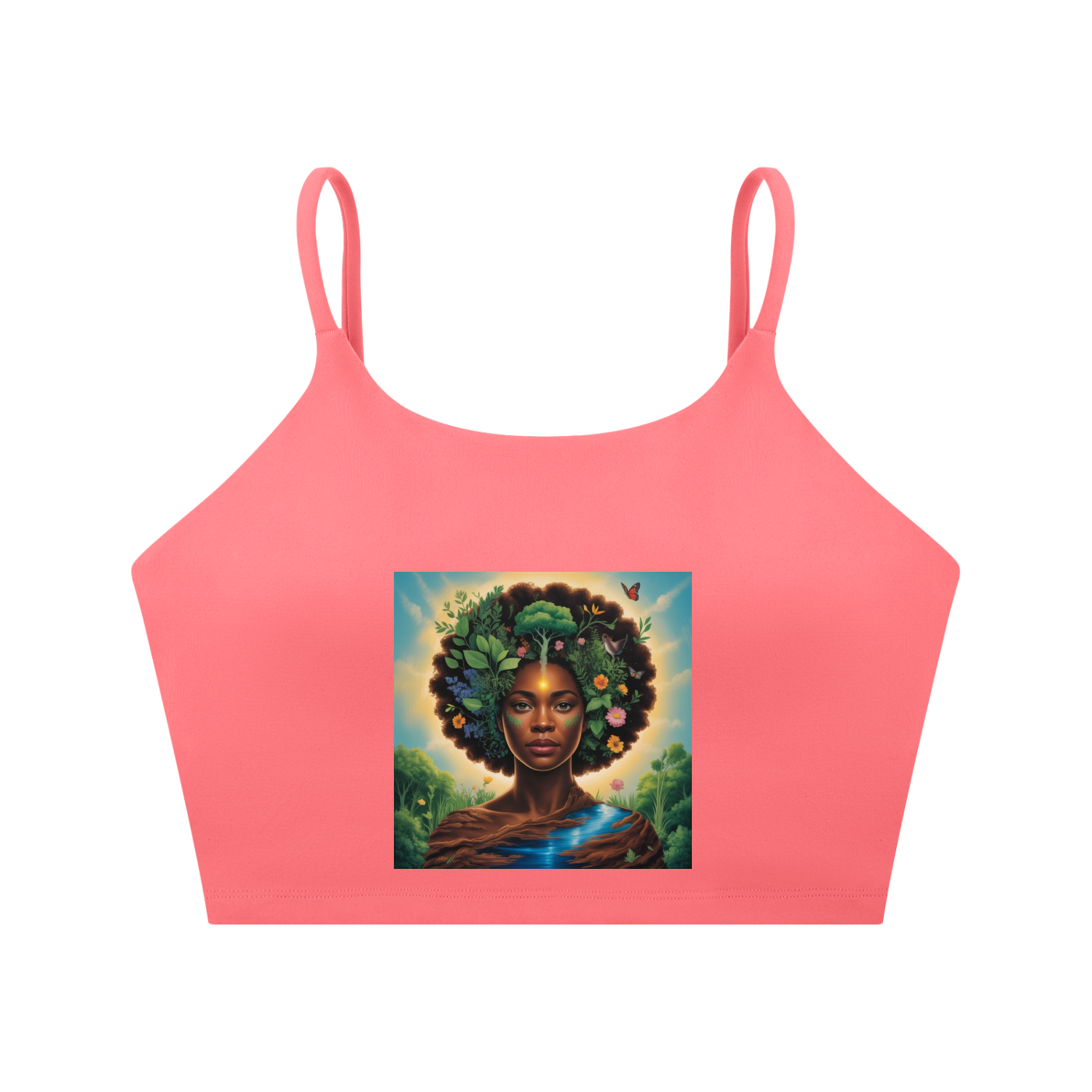 Spaghetti Strap Yoga Sports Bra