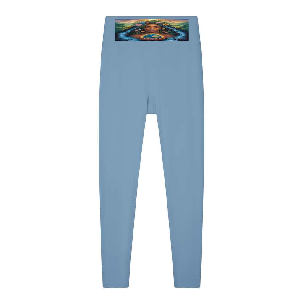 Women's Solid High Rise Leggings