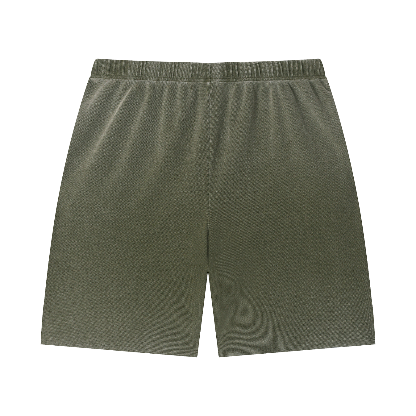 Short unisexe délavé Sunfade en tissu gaufré à ourlet brut